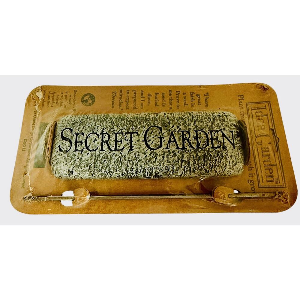 Idea Garden 1995 United Design Corporation Secret Garden Thoreau Stone New - Picture 5 of 7